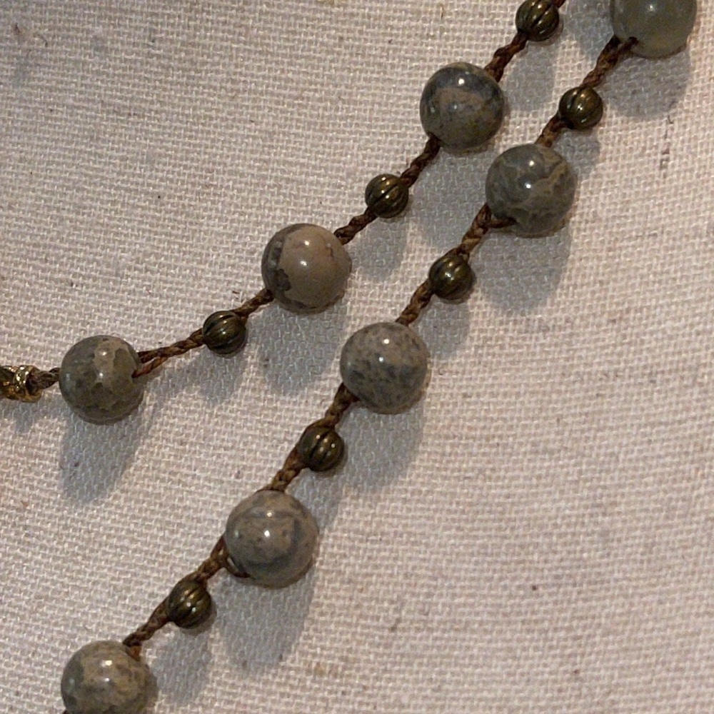 Hand of God Beaded Necklace 38” Total length - Picture 7 of 16